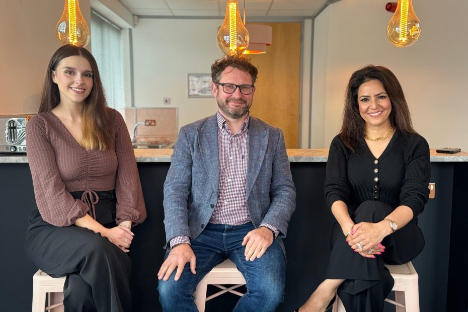 From left, Jodie Brady, Richard Roberts and Kavita Oberoi